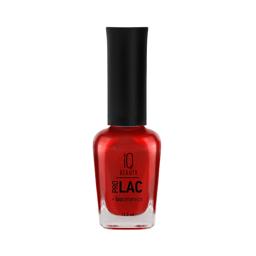 Изображение товара IQ BEAUTY Лак для ногтей укрепляющий с биокерамикой PROLAC+bioceramics, Красный