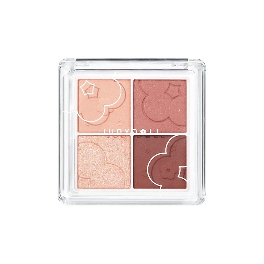 Изображение товара JUDYDOLL Палетка теней для век 4 Colors Eyeshadow, 31 Sweet Tea