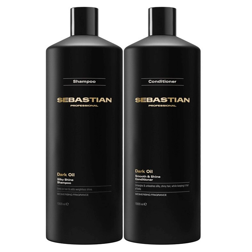 Изображение товара SEBASTIAN PROFESSIONAL Набор для волос Dark Oil Smooth & Shine Шампунь+кондиционер, 1000мл+1000мл Изображение товара SEBASTIAN PROFESSIONAL Набор для волос Dark Oil Smooth & Shine Шампунь+кондиционер, 1000мл+1000мл