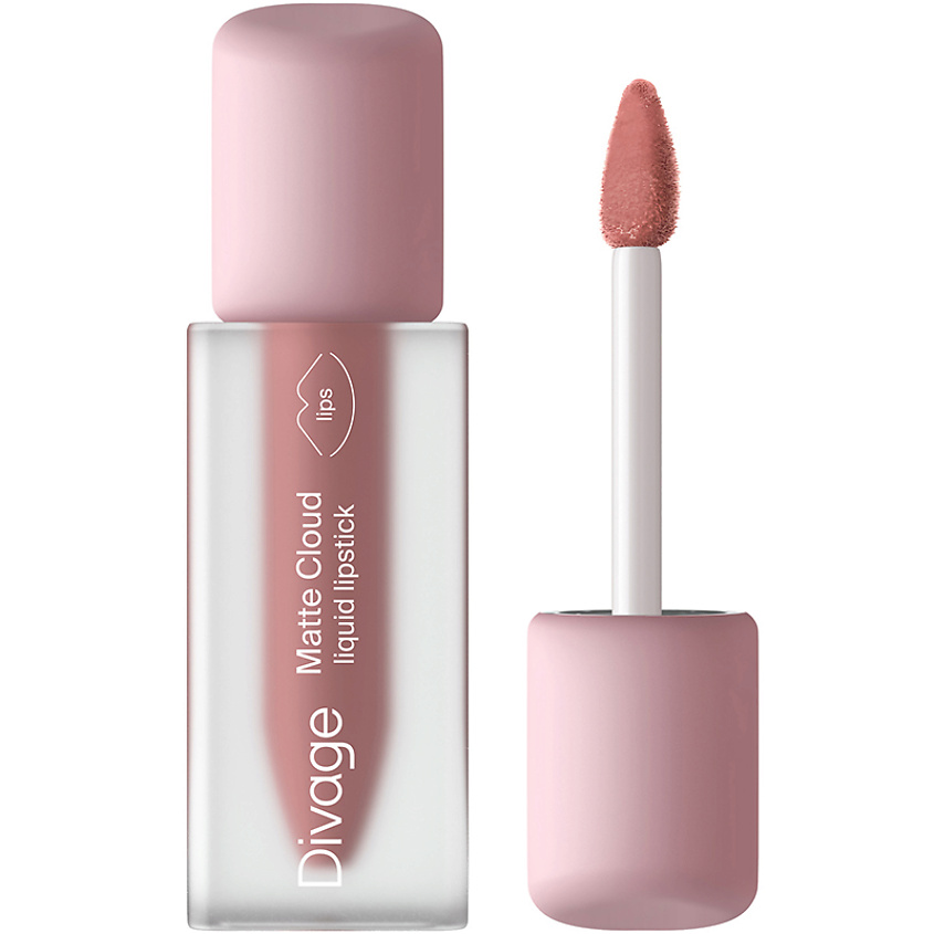 Изображение товара DIVAGE Помада для губ жидкая Liquid Lip Matte Cloud, № 01, персиковый, 2,8 мл