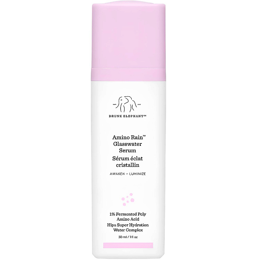 Изображение товара DRUNK ELEPHANT Увлажняющая сыворотка с аминокислотами Amino Rain Glasswater Serum, 30 мл Изображение товара DRUNK ELEPHANT Увлажняющая сыворотка с аминокислотами Amino Rain Glasswater Serum, 30 мл