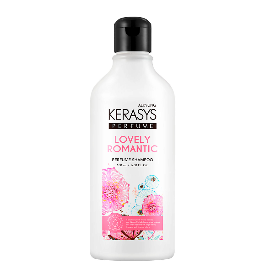 Изображение товара KERASYS Parfum Шампунь Романтик для объема и увлажнения 180 мл