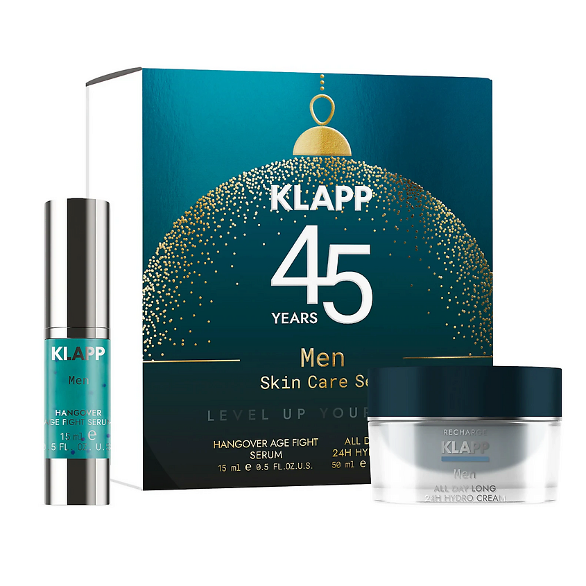 Изображение товара Набор KLAPP COSMETICS Men Skin Care: сыворотка + увлажняющий крем Изображение товара Набор KLAPP COSMETICS Men Skin Care: сыворотка + увлажняющий крем