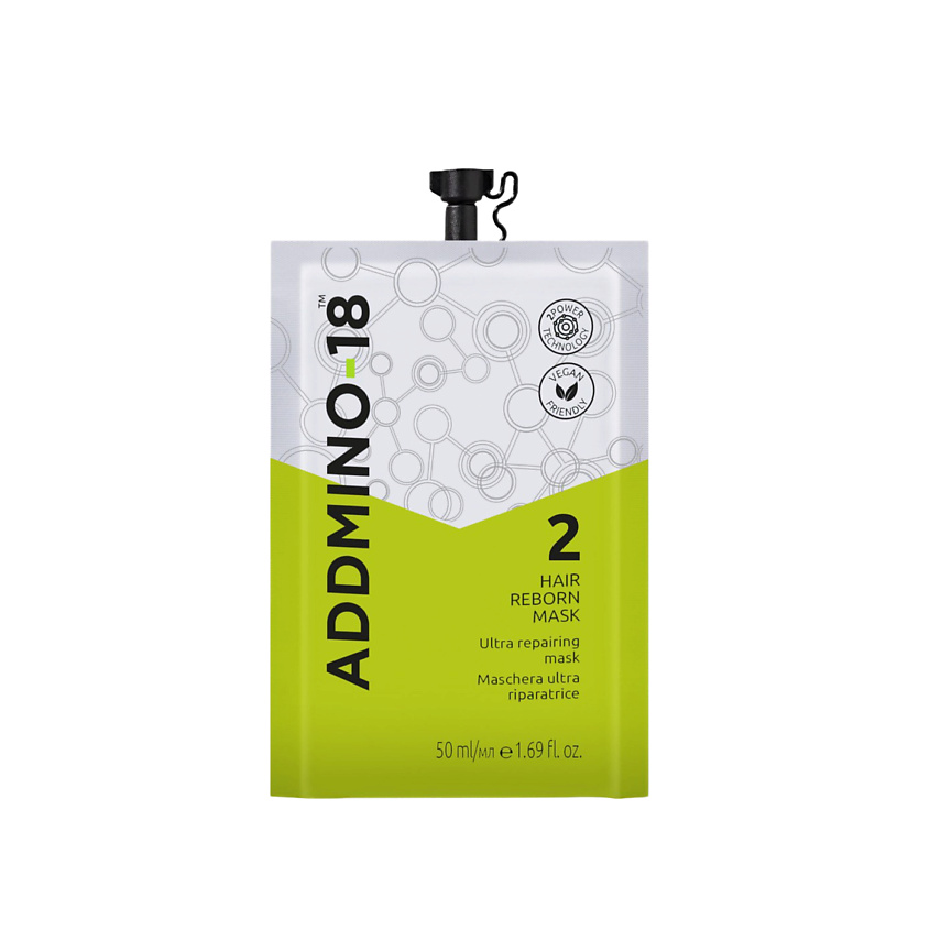 Изображение товара П professional маска для волос ADDMINO-18 2 Hair Reborn Mask 50 мл уход и восстановление Изображение товара П professional маска для волос ADDMINO-18 2 Hair Reborn Mask 50 мл уход и восстановление