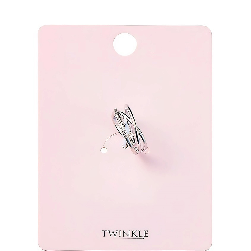 Изображение товара Стильное кольцо Twinkle Weave из латуни с фианитами - яркий акцент Изображение товара Стильное кольцо Twinkle Weave из латуни с фианитами - яркий акцент