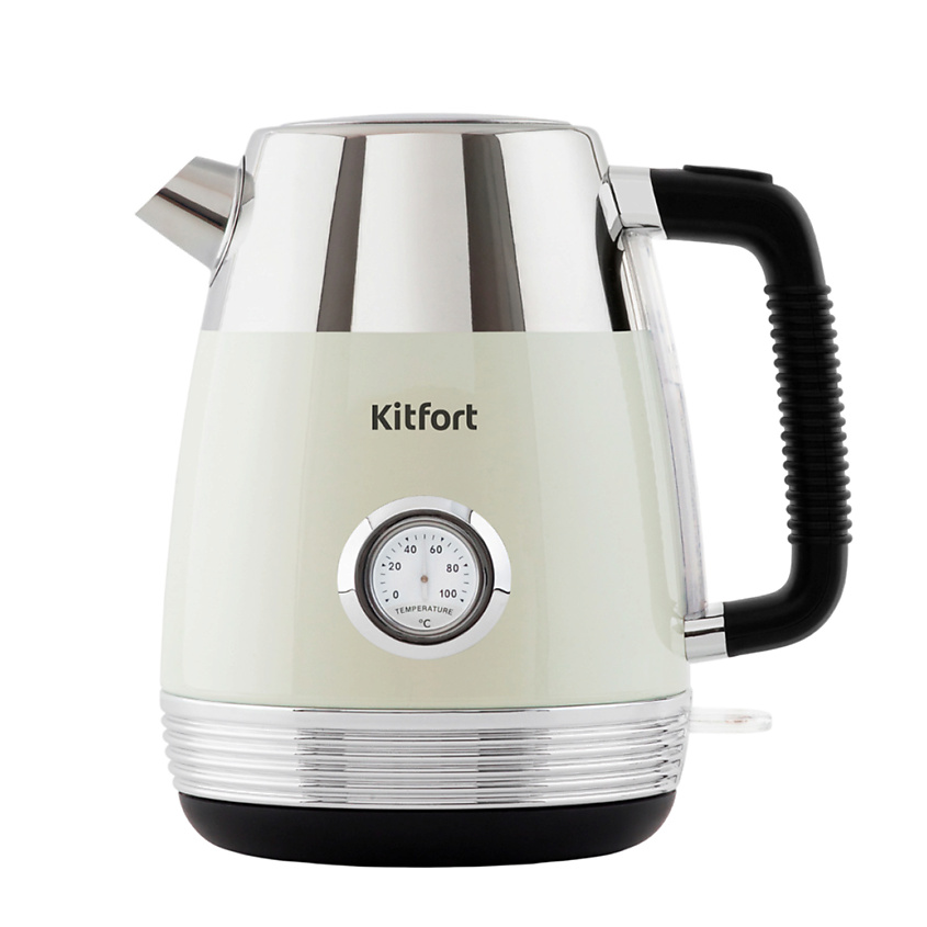 Изображение товара Электрический чайник KITFORT КТ-633-3 с термометром и вместительностью 1.7 л Изображение товара Электрический чайник KITFORT КТ-633-3 с термометром и вместительностью 1.7 л
