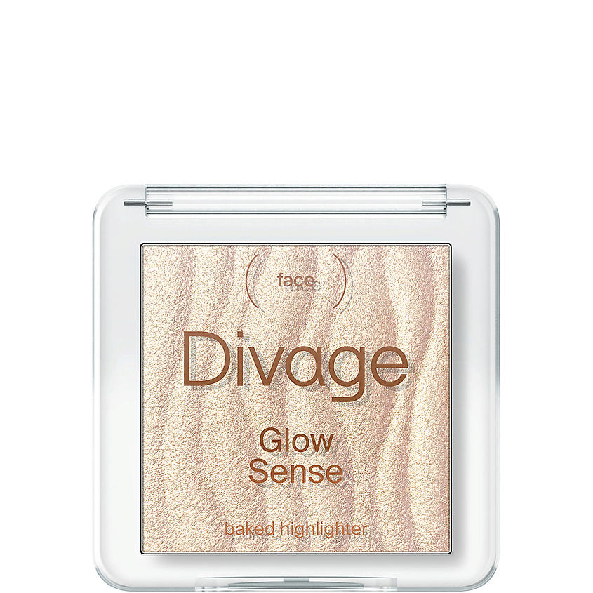Изображение товара Запеченный хайлайтер для лица DIVAGE Highlighter Glow Sense № 01 5 5 г золотистое сияние