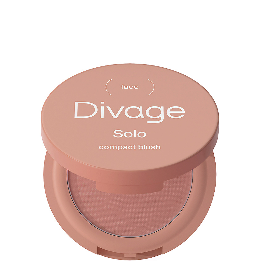 Изображение товара DIVAGE Румяна компактные Compact Blush Solo № 06 светло-коричневый 2 г для макияжа лица и век
