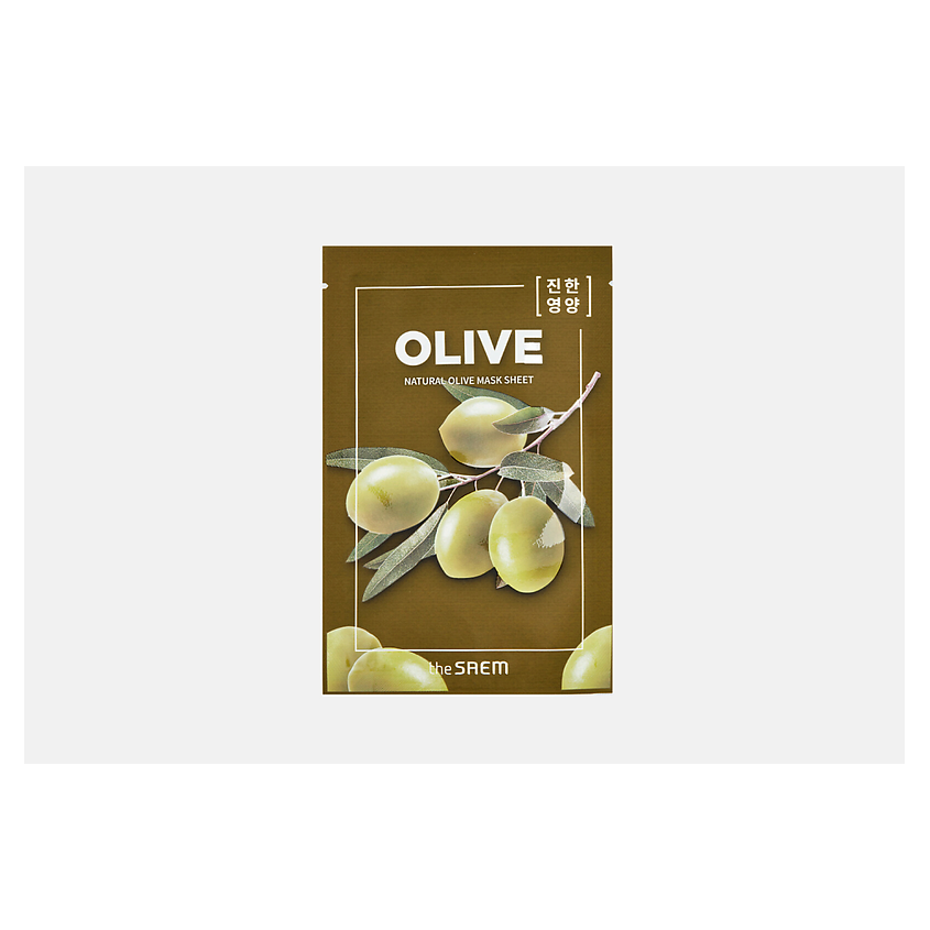 Изображение товара THE SAEM Тканевая маска для лица Natural Mask Sheet Olive, 21 мл