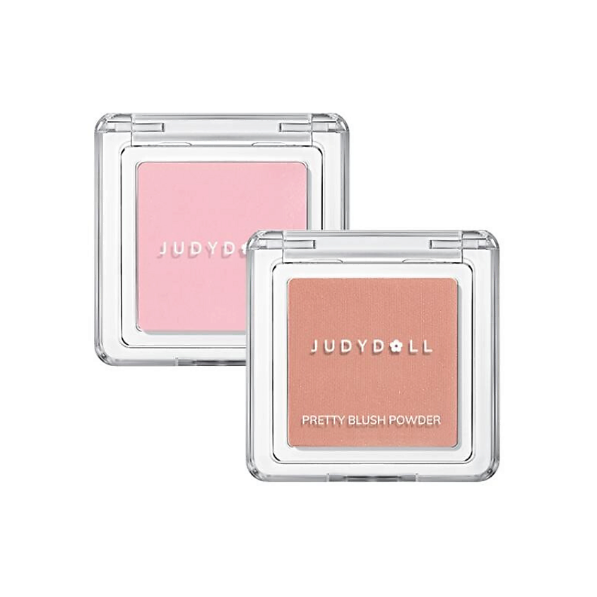 Изображение товара JUDYDOLL Набор румян для лица Pretty Blush Powder, 44 Strawberry Milk+06 Apricot