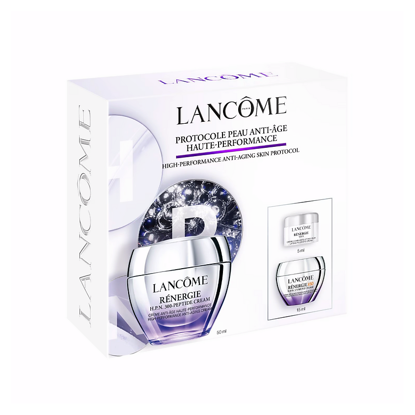 Изображение товара Набор LANCOME Renergie H.P.N. Routine: 3 средства и Genifique Yeux, 50/5/15 мл