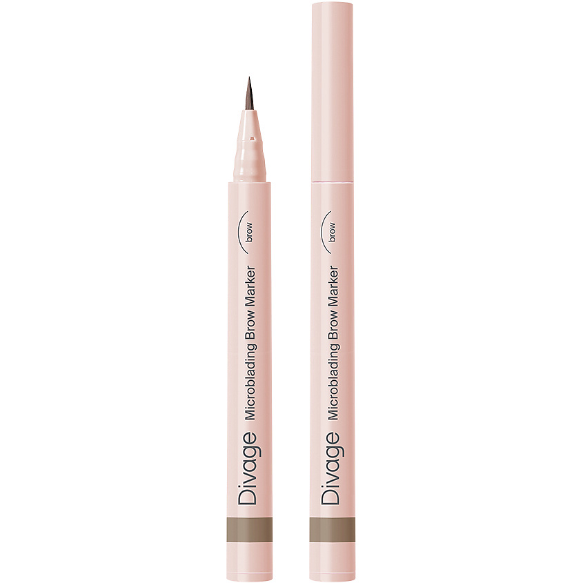 Изображение товара DIVAGE Маркер для бровей стойкий с эффектом Microblading Brow Marker Microblading, № 01, светло-коричневый, 0,7 мл