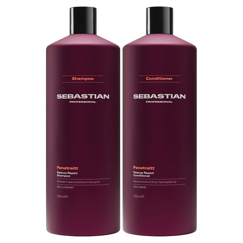 Изображение товара SEBASTIAN PROFESSIONAL Набор для волос Bundle Rescue Repair Шампунь+Кондиционер, 1000 мл+1000 мл