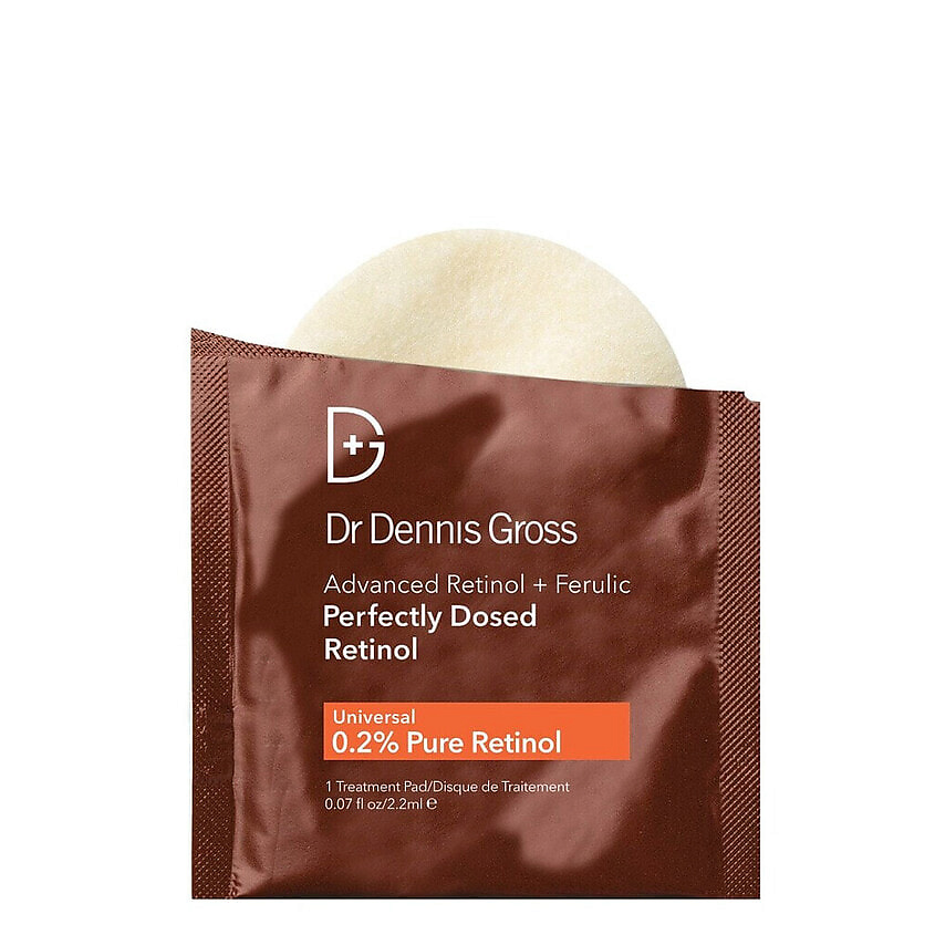 Изображение товара Салфетка для лица DR DENNIS GROSS Advanced Retinol + Ferulic, 8 шт