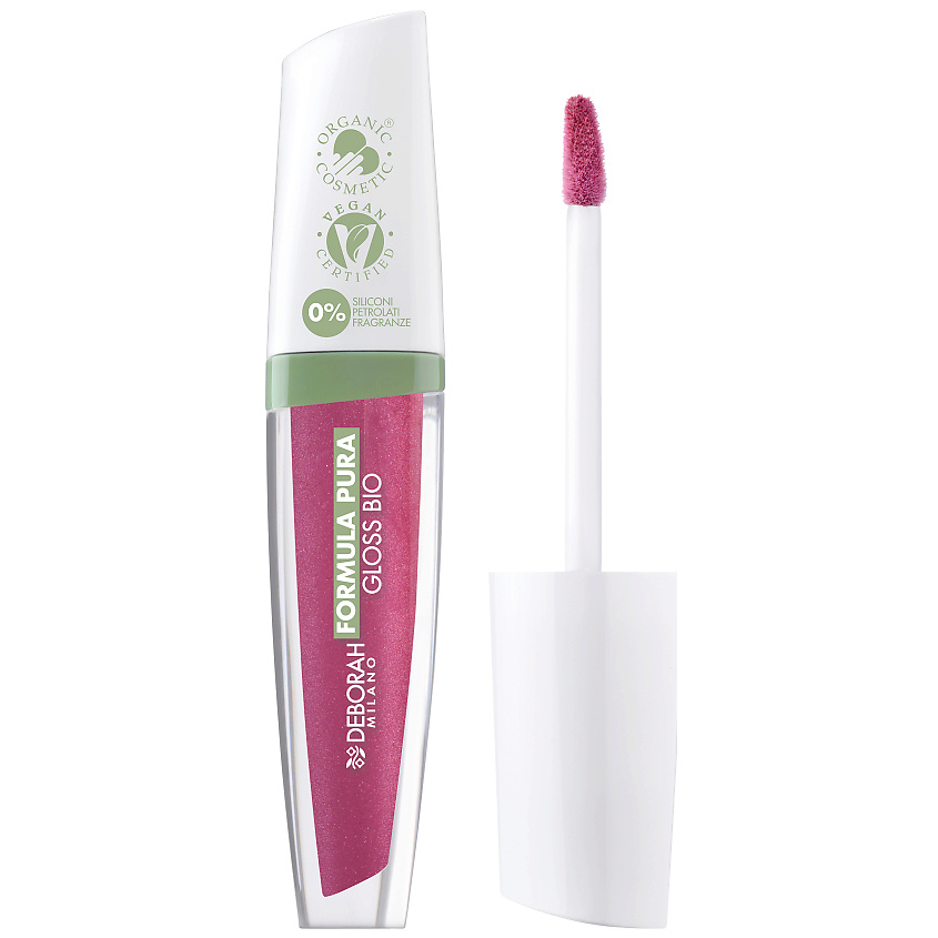 Изображение товара Блеск для губ DEBORAH MILANO Formula Pura Gloss Bio № 04 вишневый 4,5 мл натуральный гипоаллергенны