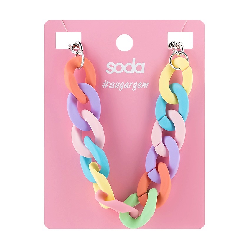 Изображение товара SODA Ожерелье RAINBOW CHAIN #sugargem, 1 шт.