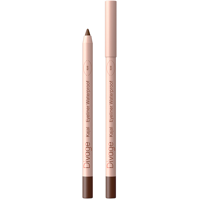 Изображение товара DIVAGE Карандаш для глаз Eye Pencil Kajal Eyeliner, № 02, коричневый, 1,1 г