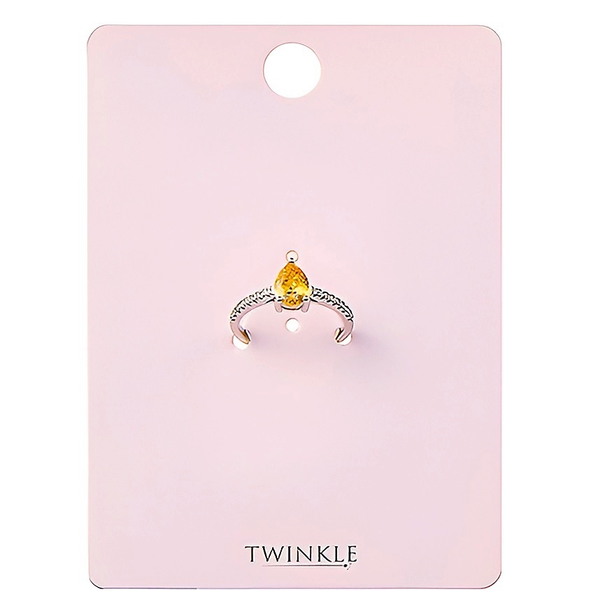 Изображение товара Кольцо Sun Gem от Twinkle небольшое яркое украшение стильное легкое Изображение товара Кольцо Sun Gem от Twinkle небольшое яркое украшение стильное легкое