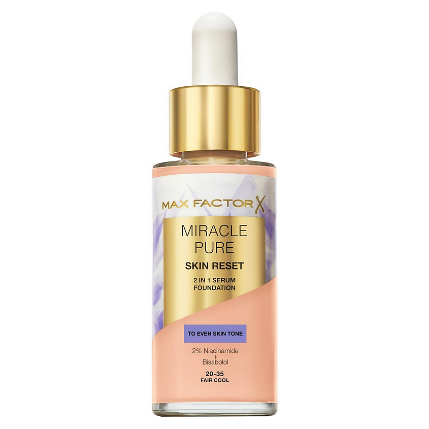 Изображение товара MAX FACTOR Тональный крем-сыворотка Miracle Pure Skin Reset 2in1, 30.5 Fair Cool