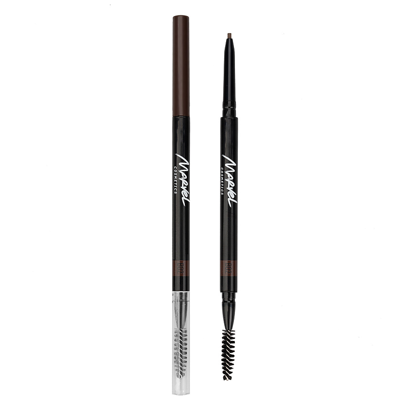 Изображение товара Механический карандаш для бровей MARVEL COSMETICS какао с щеточкой, гипоаллергенный, стойкий и нату Изображение товара Механический карандаш для бровей MARVEL COSMETICS какао с щеточкой, гипоаллергенный, стойкий и нату