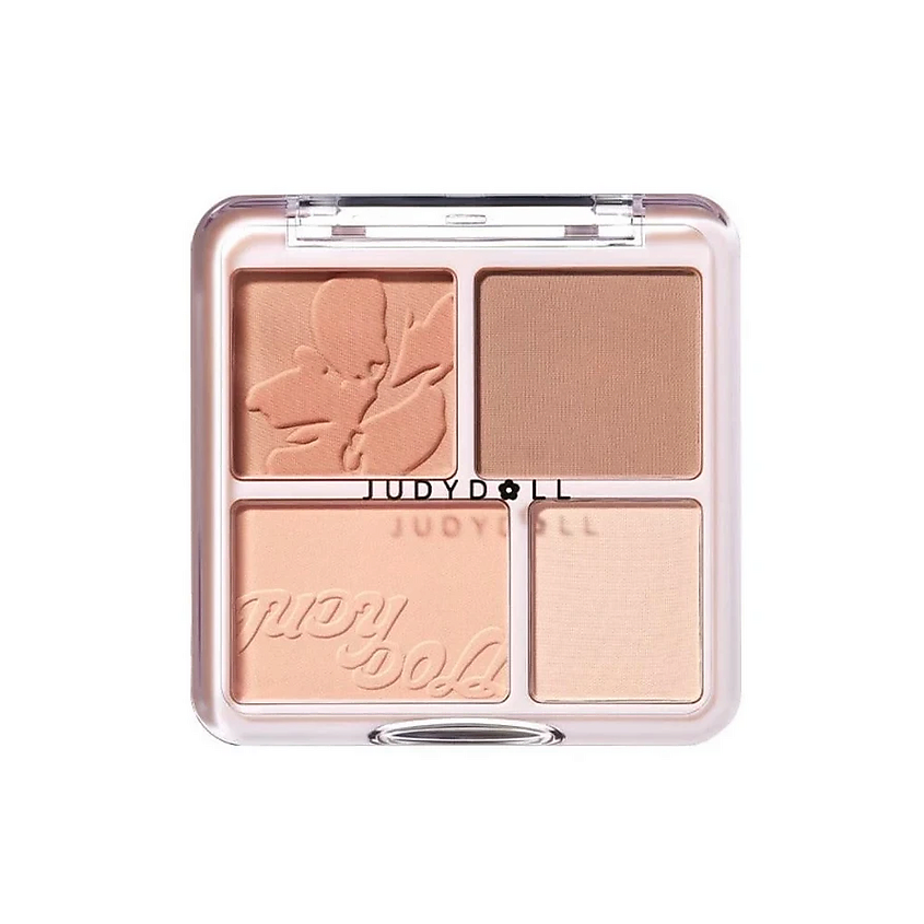 Изображение товара JUDYDOLL Палетка для макияжа лица 2 in 1 Blush Highlight Palette, 06 Fit Beige