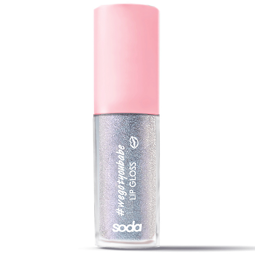 Изображение товара SODA GLITTER LIPGLOSS #wegotyoubabe - сияющий блеск для губ 3, 8 мл