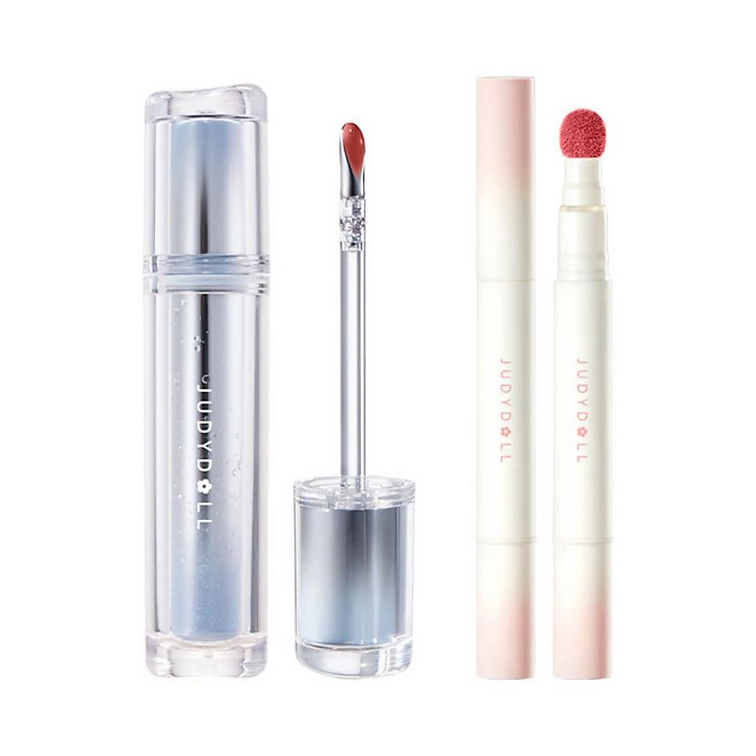 Изображение товара JUDYDOLL Набор для макияжа губ Hydra-Matte Lip Duo, 09 Frosted Raspberry + N13 Rose for Life