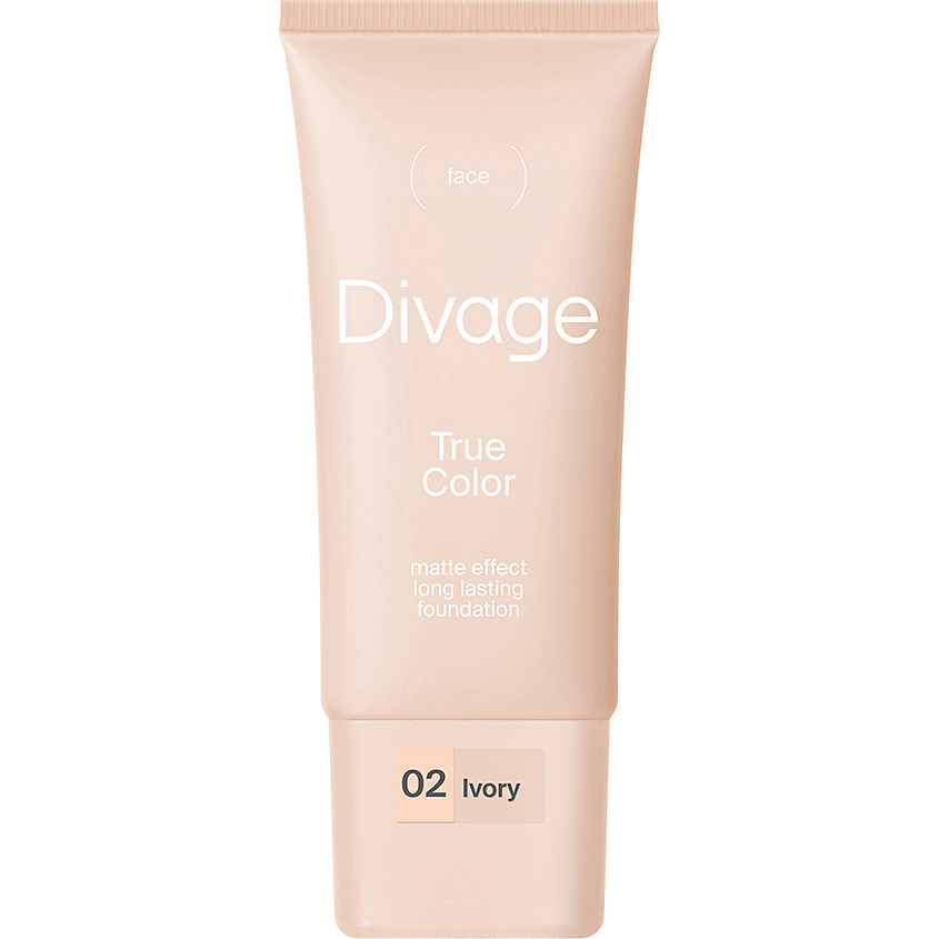 Изображение товара DIVAGE Крем тональный Foundation True Color, № 02, ivory, 25 мл Изображение товара DIVAGE Крем тональный Foundation True Color, № 02, ivory, 25 мл