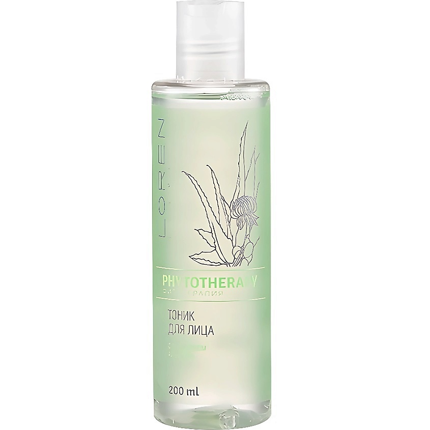 Изображение товара LOREN COSMETIC Тоник для лица с экстрактом алоэ вера Phytotherapy, 200 МЛ