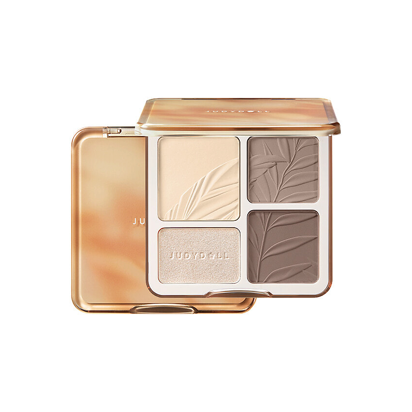Изображение товара JUDYDOLL Палетка для макияжа 2 IN 1 Highlighter Contour Palette, 02 Tree Shadow Palette