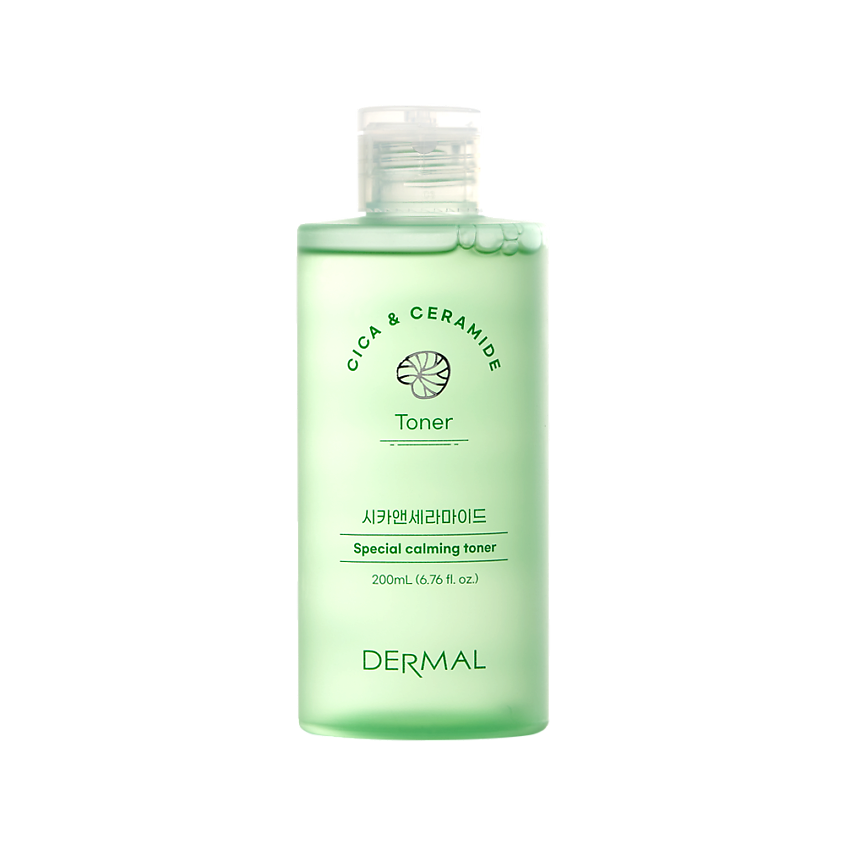 Изображение товара DERMAL Cica & Ceramide Тонер с Центеллой Азиатской и Церамидами, 200 мл