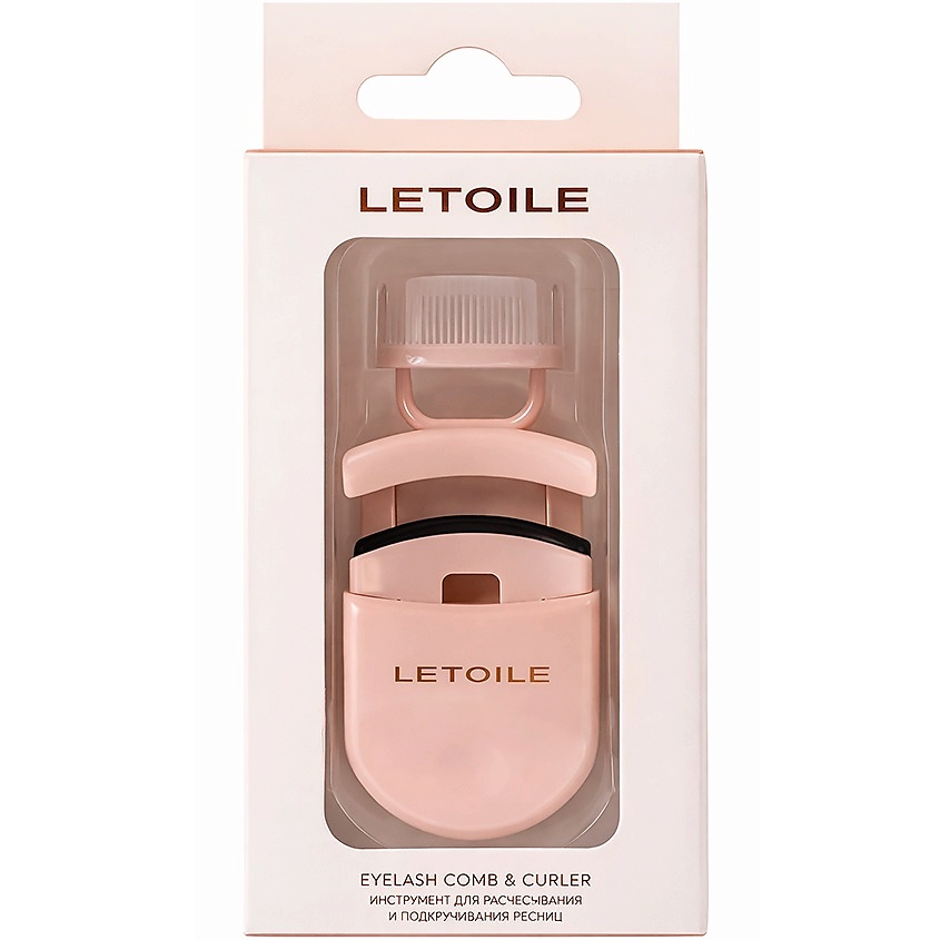Изображение товара ЛЭТУАЛЬ Керлер для ресниц с расческой Eyelash Comb & Curler, Бежевый, 1 шт