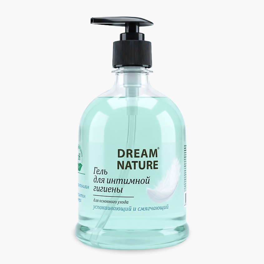 Изображение товара DREAM NATURE Гель для интимной гигиены с Д-пантенолом и экстрактом алоэ-вера, 500 мл