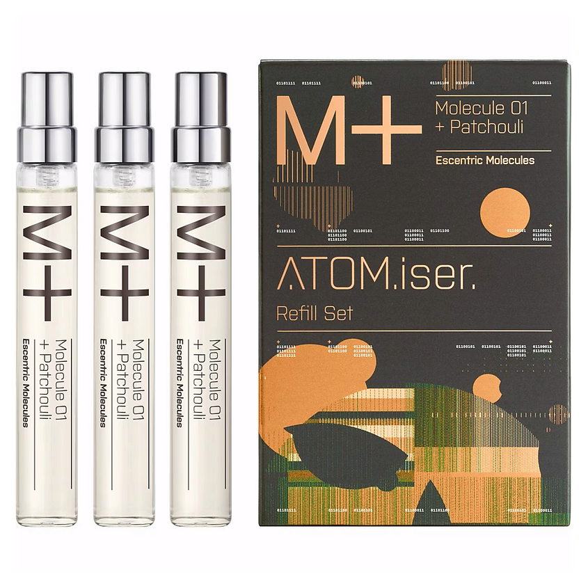 Изображение товара ESCENTRIC MOLECULES Парфюмерный набор Molecule 01 + Patchouli Atomizer Refill, 3 x 8.5 мл