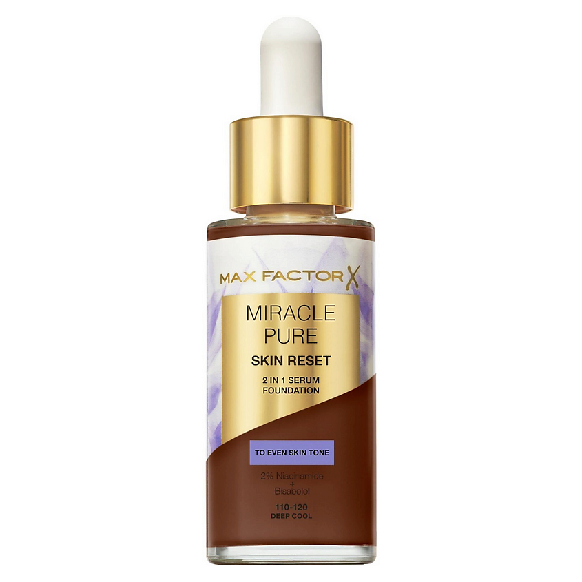 Изображение товара MAX FACTOR Тональный крем-сыворотка Miracle Pure Skin Reset 2in1, 120 Deep Cool