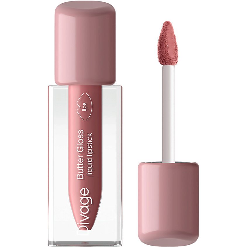 Изображение товара DIVAGE Помада Liquid Lip Butter Gloss № 02 Розовый нюд 2,8 мл