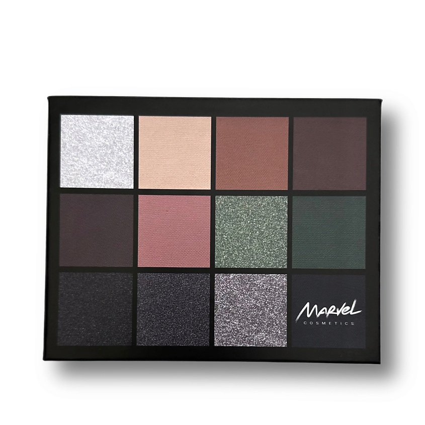 Изображение товара Палетка теней Marvel Cosmetics яркие оттенки для профессионального макияжа