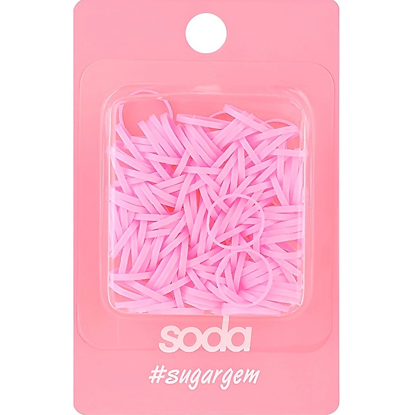 Изображение товара Набор резинок для волос Pink от SODA 1 шт яркий аксессуар