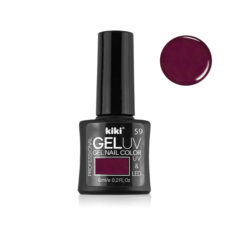 Изображение товара KIKI Гель-лак для ногтей Gel Uv&Led 59 сияющий сливовый