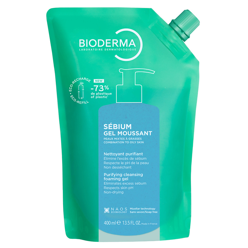 Изображение товара BIODERMA Себиум Очищающий гель, 400 мл Изображение товара BIODERMA Себиум Очищающий гель, 400 мл