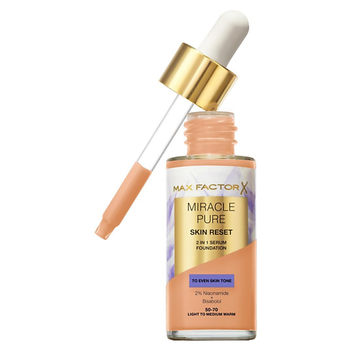 Тональное средство MAX FACTOR Тональный крем-сыворотка Miracle Pure Skin Reset 2in1