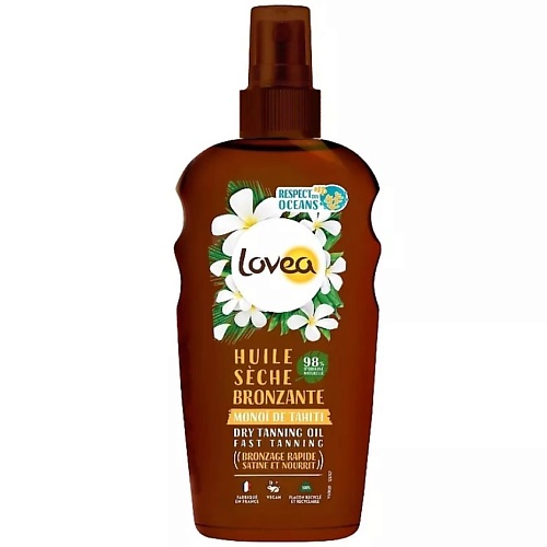 Солнцезащитное масло для тела LOVEA Масло - бронзатор для тела сухое Dry Tanning Oil