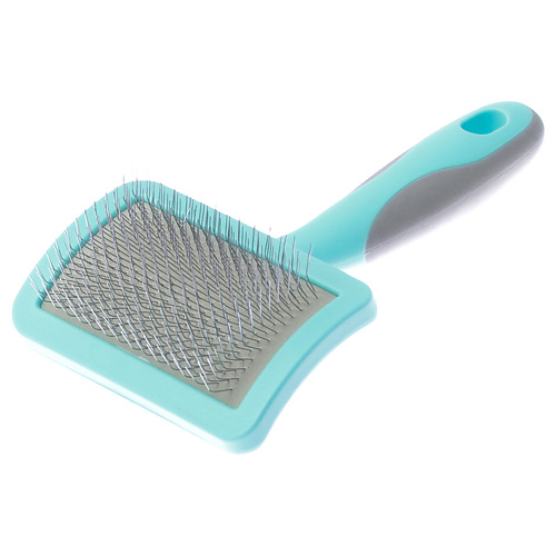 Щетка DELIGHT PET Пуходерка серия AQUA пластиковая, с мягким кордом, малая
