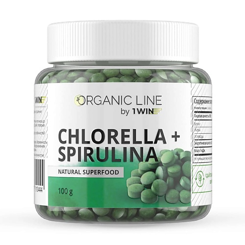 Диетический комплекс Хлорелла и Спирулина в таблетках Chlorella + Spirulina Natural Superfood