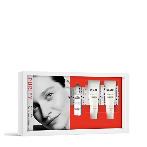 Набор средств для лица KLAPP COSMETICS Мини набор для очищения кожи Multi Level Performance Purify