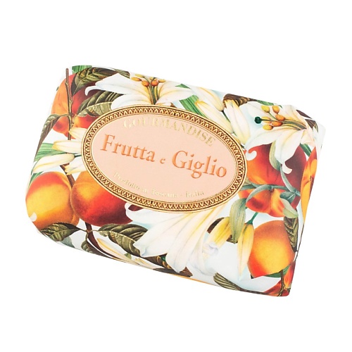 Мыло твердое GOURMANDISE Мыло натуральное парфюмированное Фрукты и Лилия Frutta e Giglio