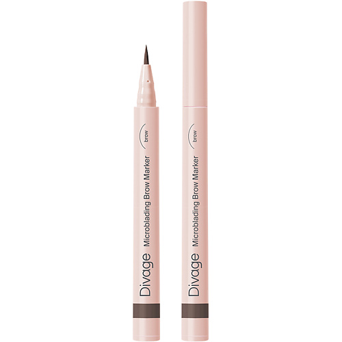 Подводка для бровей DIVAGE Маркер для бровей стойкий с эффектом Microblading Brow Marker Microblading