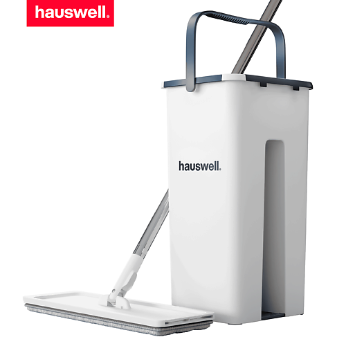 

HAUSWELL Швабра c отжимом и ведром Smart Mop 2.0, Швабра c отжимом и ведром Smart Mop 2.0