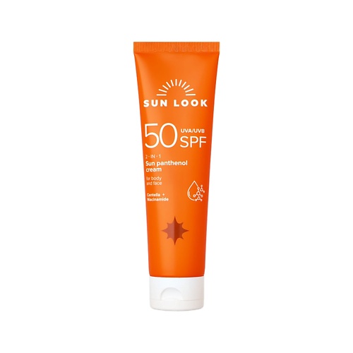 Солнцезащитный крем для тела SUN LOOK Крем для тела солнцезащитный с пантенолом SPF-50