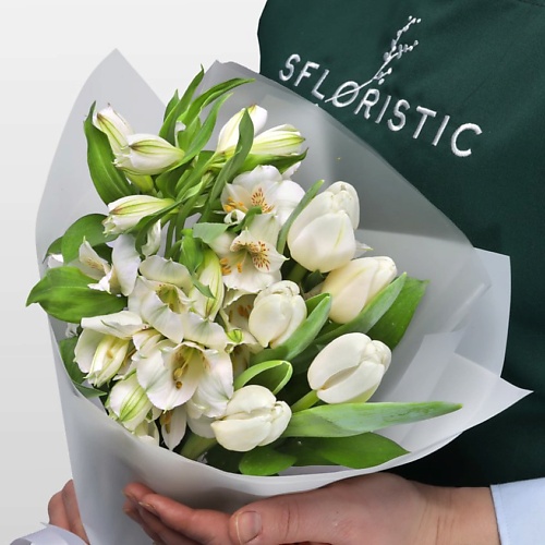 

STUDIO FLORISTIC Букет из Тюльпанов и Альстромерий «Альпийская сказка», Букет из Тюльпанов и Альстромерий «Альпийская сказка»